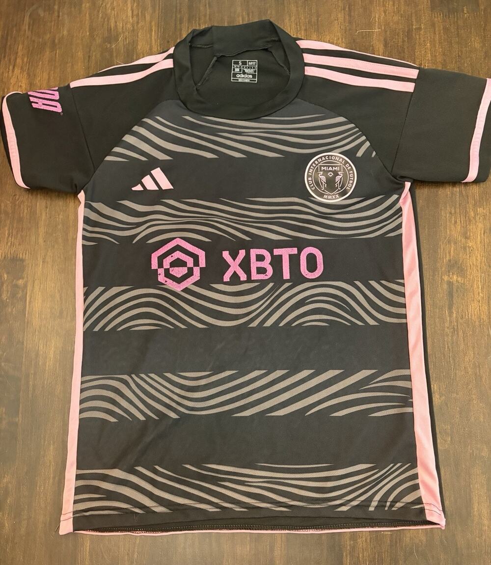 Z1 adidas Inter Miami CF Messi #10 MLS Soccer Jersey Black Pink Men's Size S